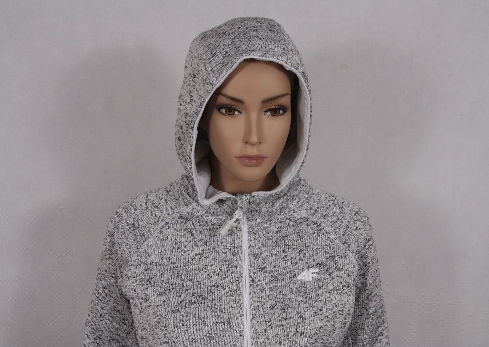 Bluza/polar damski 4F melanż szary  M  L   nowy!
