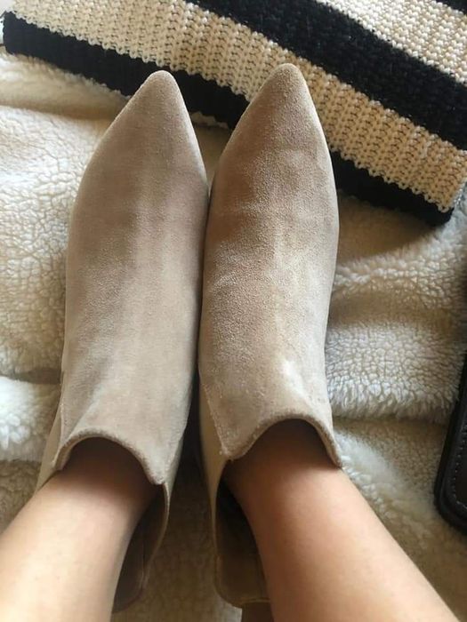 Eleganckie botki skóra skóra naturalna