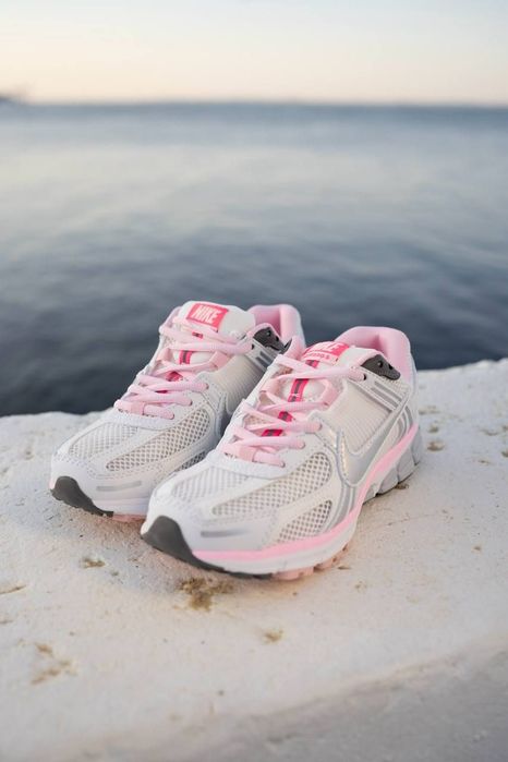 Nike Zoom Vomero 5 White Pink , женские кроссовки Найк  36 37 38 39 40