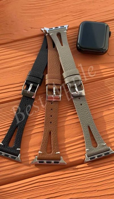 Кожаный ремешок T-style HERMES для Apple Watch 38/40/41mm, 42/44/45mm