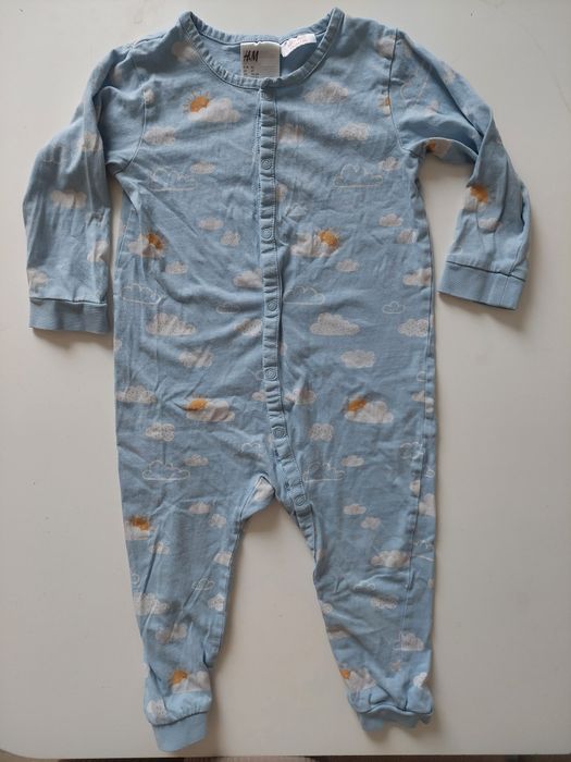 Niebieski pajacyk w chmurki, HM, 92cm