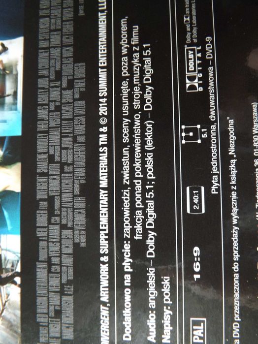 Niezgodna, Wierna zbuntowana dvd filmy