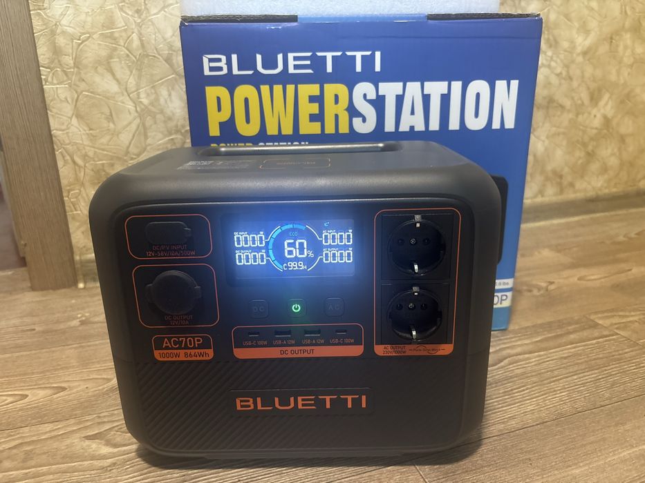 Зарядна станція Bluetti AC70P 1000W(Max2000w),864Wh, LiFePO4
