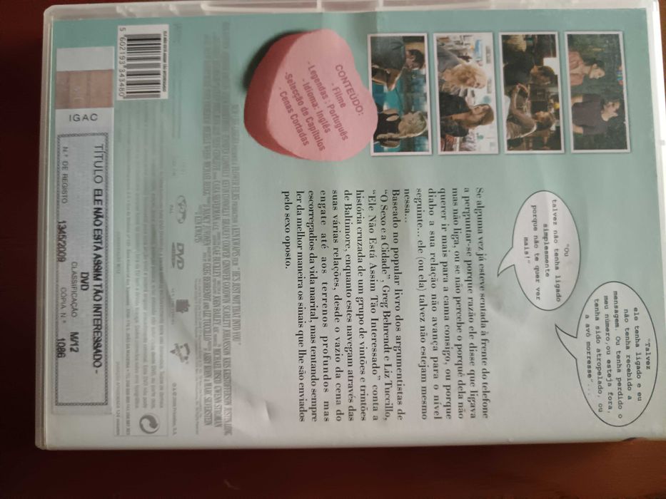 filme dvd original - ele nao esta assim tão interessado