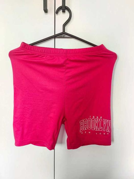 Różowe spodnie kolarki spodenki Shein S Brooklyn