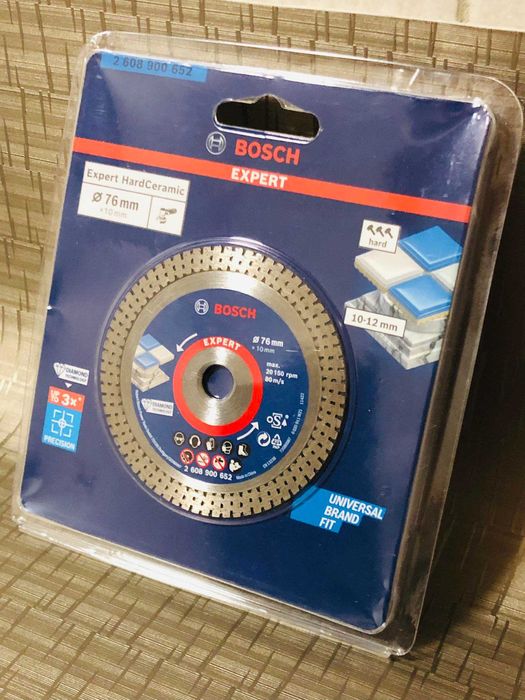 Алмазный отрезной диск EXPERT HardCeramic 76мм 76x1,5x10мм(2608900652)