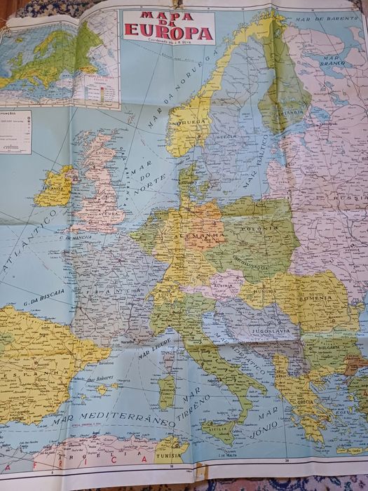 Mapa da Europa antigo