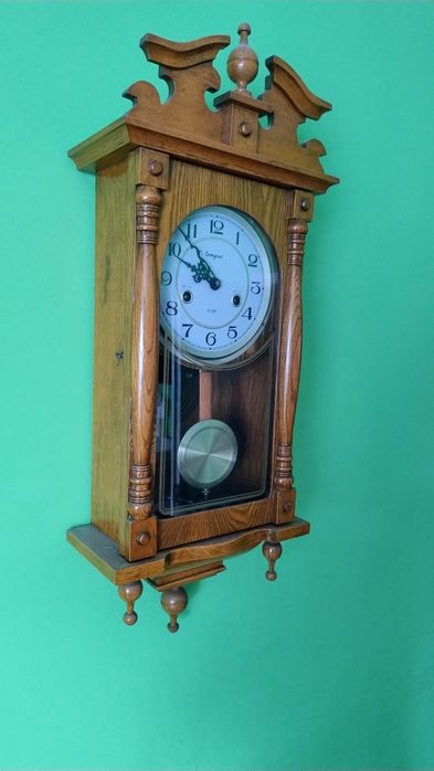 Luksusowy Zegar ścienny PIĘKNY Adler Wiszący Mechaniczny 11005-o