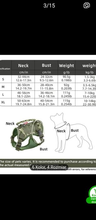 Szelki dla małego psa