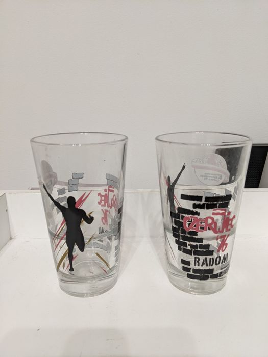 Szklanki "6 Półmaraton Radomskiego Czerwca 1976"
