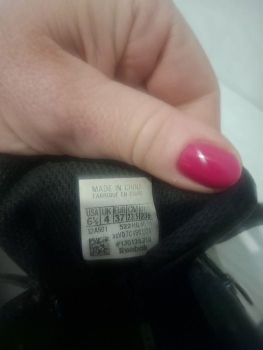 Buty damskie reebok snackersy czarne do kostki