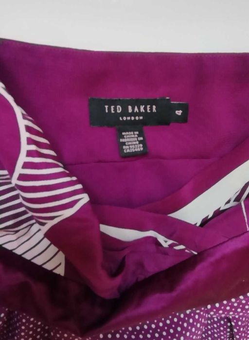 Elegancka sukienka na naramkach 100% jedwab Ted Baker