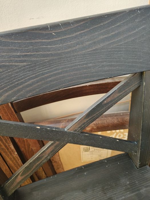Stołek barowy, wysokie krzesło Ikea rosentorp czarny