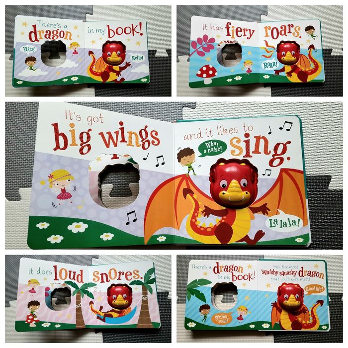 Squishy dragon in my book! książeczka sensoryczna po angielsku