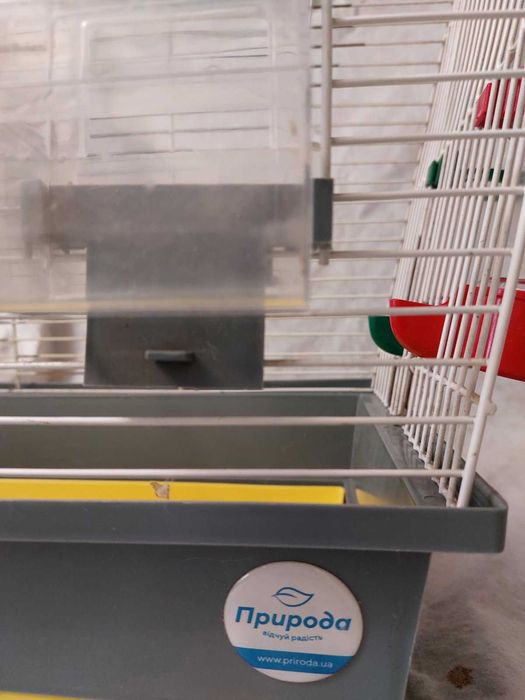 Две клетки для попугая: большая и маленькая