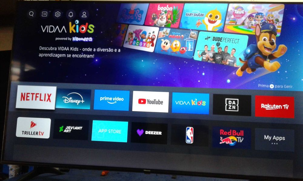 Vendo Smart TV 4K Led Hisense de 58 polegadas