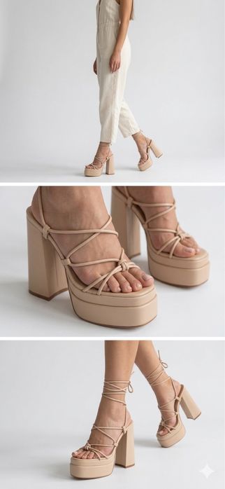 Босоніжки на високому підборі