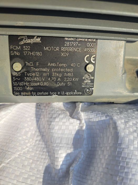 Silnik elektryczny 2,20 KW z falownikiem Danfoss
