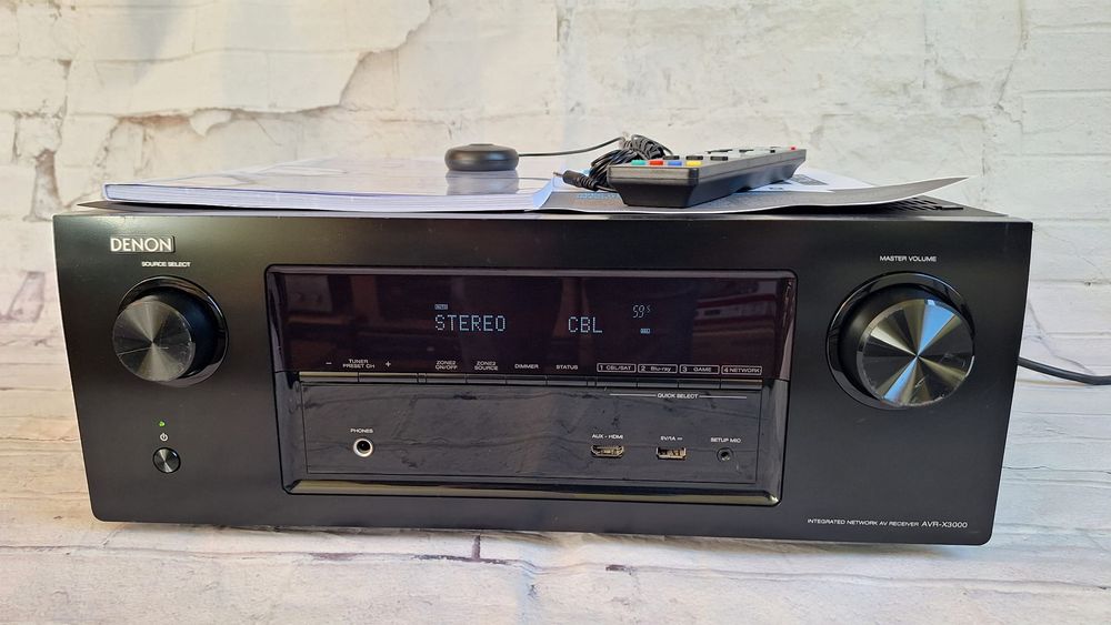 Mocny 180W  Denon AVR-X3000 7.2 4K 60P USB ARC