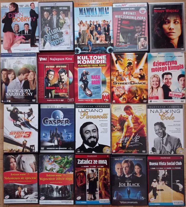 Sprzedam filmy DVD VCD jak na zdjęciu.