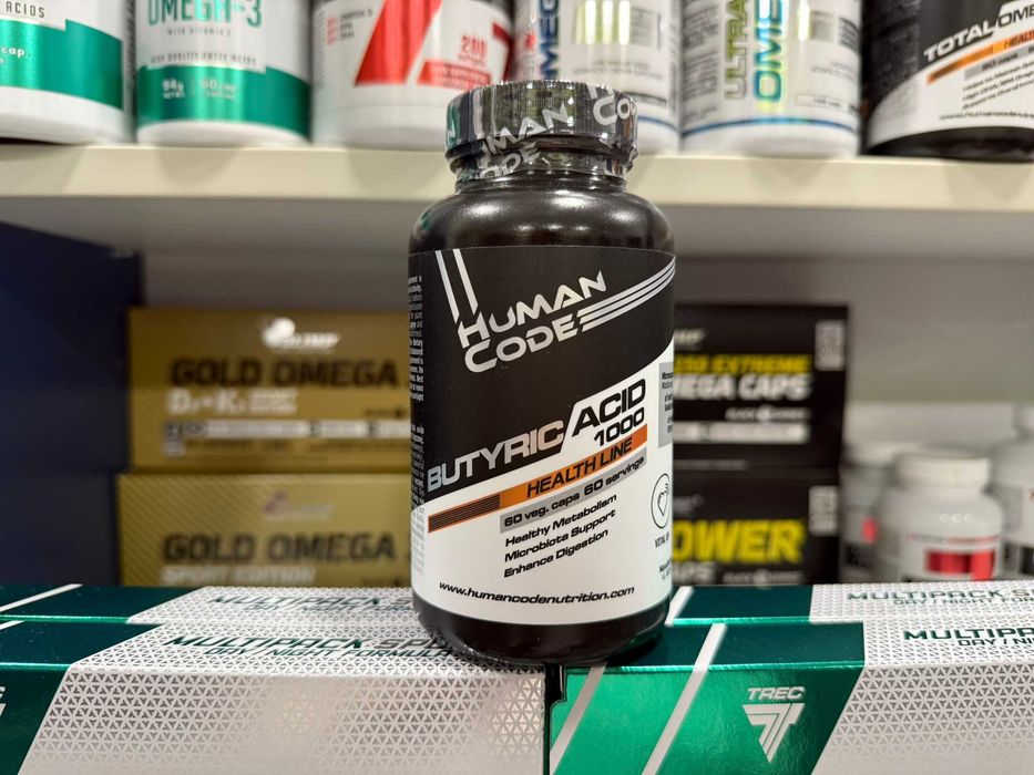 Maślan sodu Human Code Butyric Acid 1000 - 60 kapsułek wegańskich
