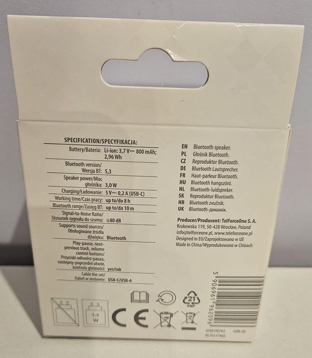 Głośnik Bluetooth.