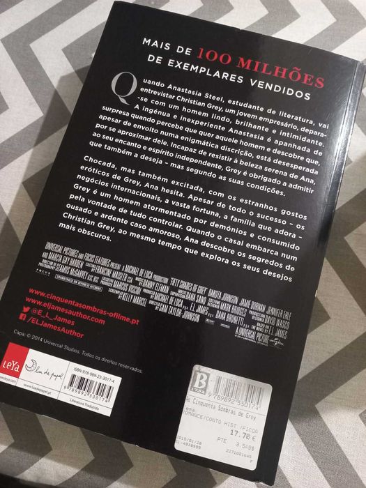 Livro como novo - as cinquenta sombras de Grey