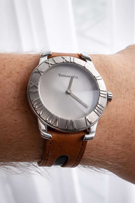 Zegarek Tiffany Atlas srebro! 37mm