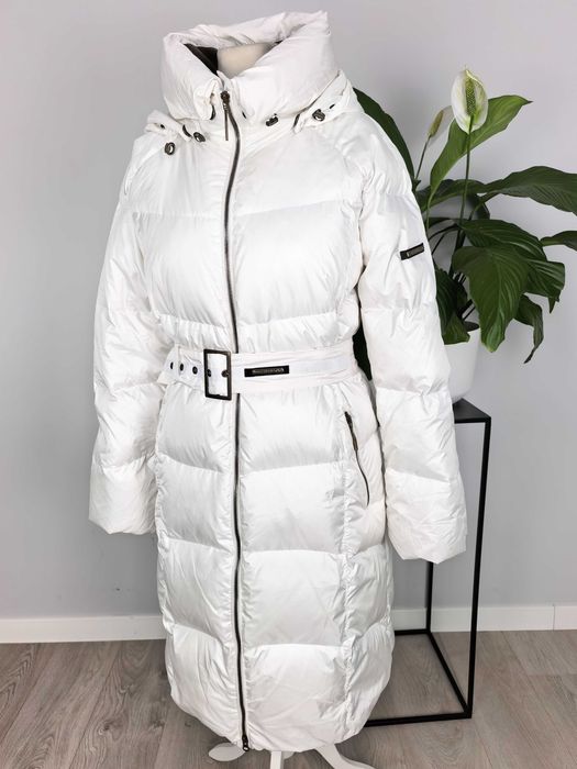 Allsport puchowy biały płaszcz damski   r 46