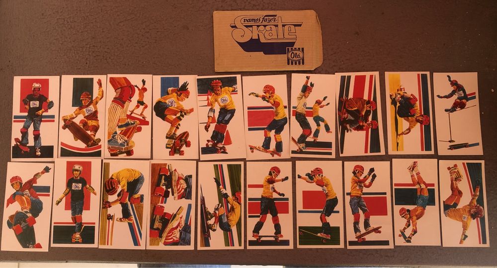 Coleção completa dos gelados “Olá” - Vamos fazer skate