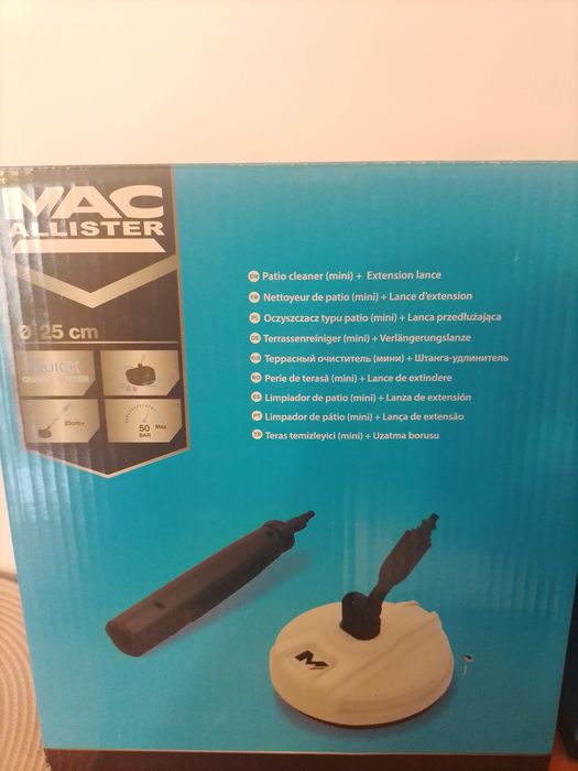 Szczotka myjąca patio MacAllister z lancą przedluzajaca Titan
