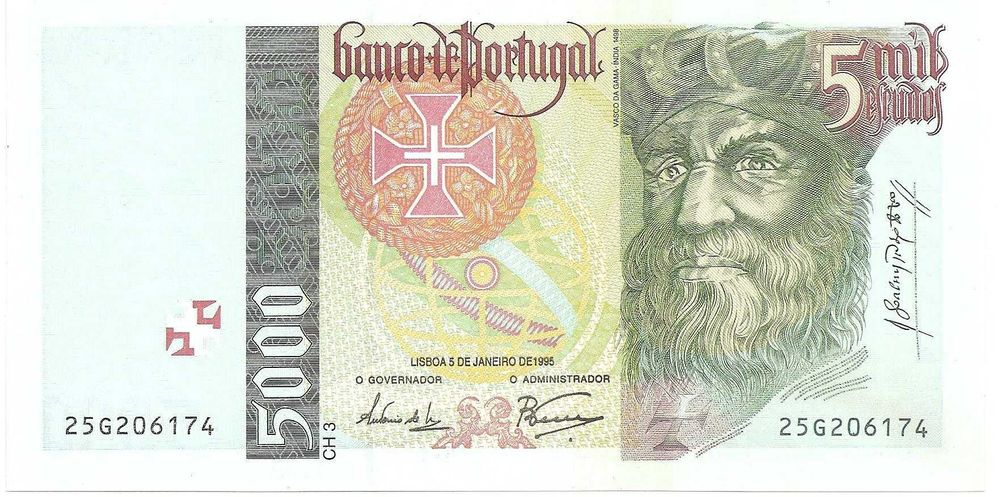 5.000$00 Nota Vasco da Gama