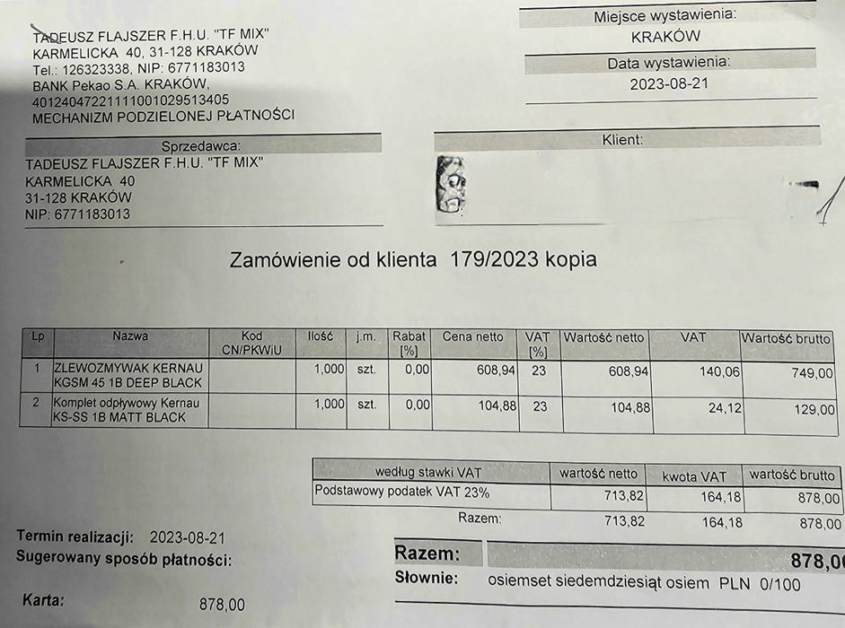 Zlewozmywak Kernau