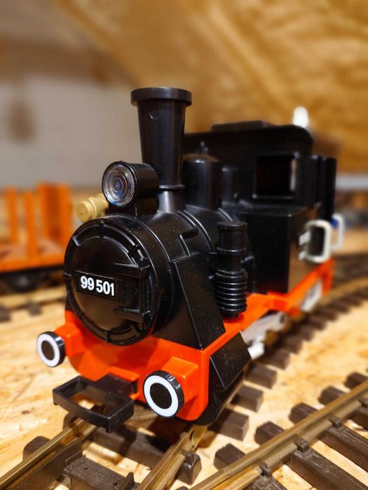 Model lokomotywy parowej,Playmobil LGB,skala G,kolejka ogrodowa
