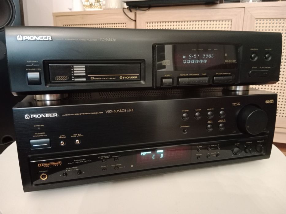 Pioneer vsx-405 rds mkll + zmieniarka 6cd pd-m426
