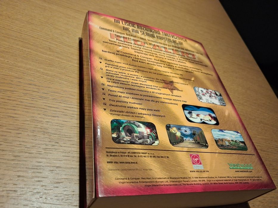 Command conqer red alert Big box PL . Gry pc  gra komputerowa retrl
