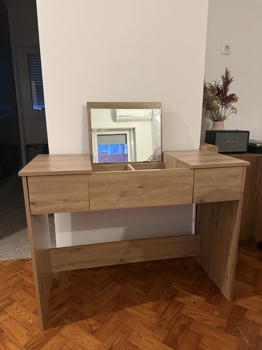 Toucador / Mesa de Cosméticos vidaXL – Carvalho Artesanal