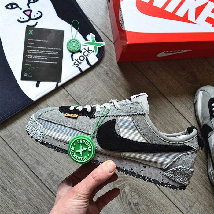 Мужские кроссовки Nike Cortez X Union 'Gray\Black' Размеры 41-45