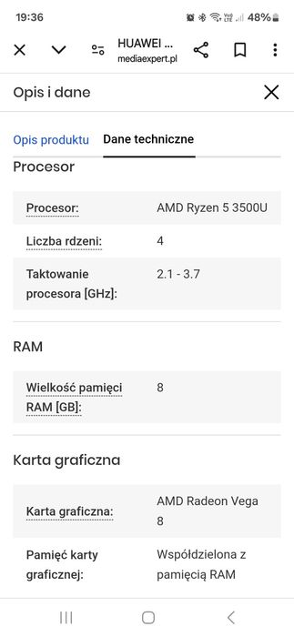 Huawei Matebook d15 15,6 R5 3500u