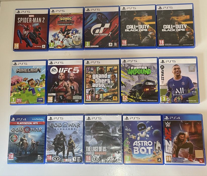Jogos PS5 e PS4