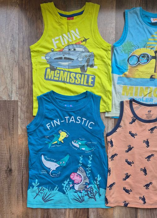 H&M - bluzki na naramkach r. 110/116 ( 4-6 lat)