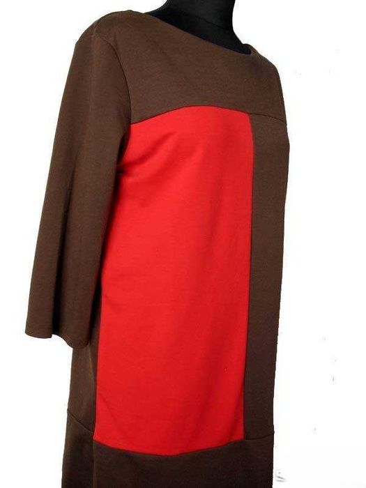 Sukienka - z dzianiny - 44 2XL biust 110 cm