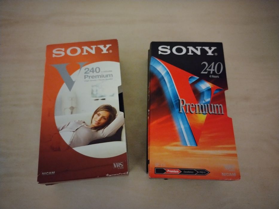 Cassetes VHS SONY premium 240 excelente estado