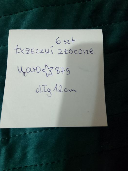 Dwa kpl łyżeczek 1956r złocone sygnowane