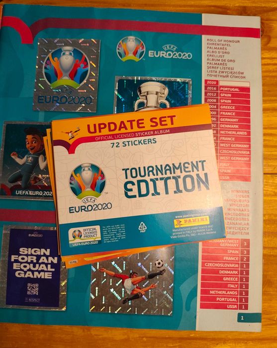 Panini Euro 2020 – Update Set + Caderneta Completa