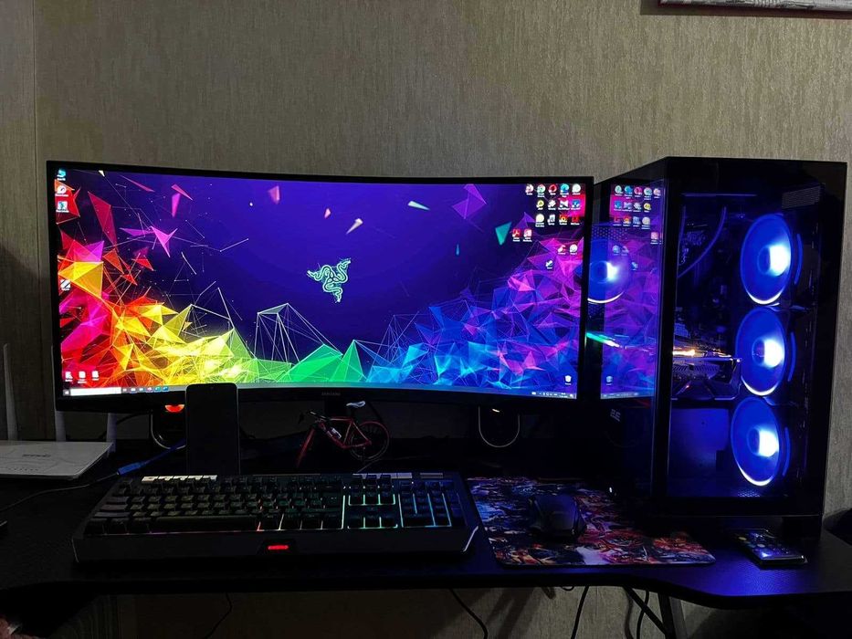 Монітор ігровий Samsung Odyssey G5 (LC34G55TWWIXCI/UA)