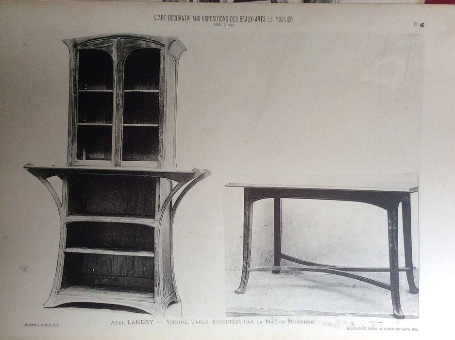 Tema: Mobiliário.  Estampas fotográficas.  Ano 1902.  Public. n.º 2