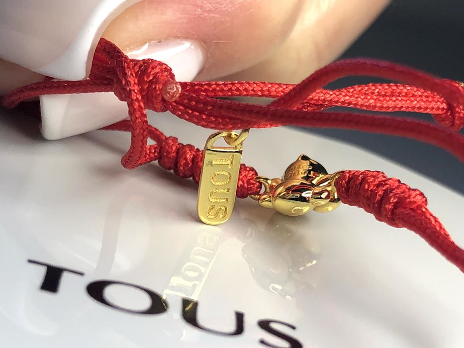 TOUS bransoletka Bold Bear czerwona