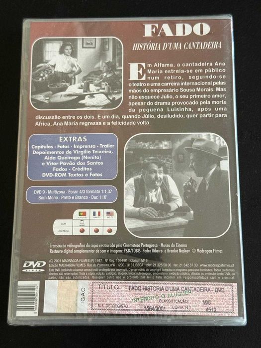 DVD "Fado, História de uma Cantadeira"