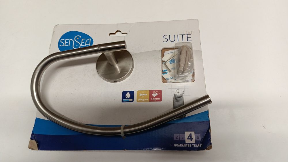 Toalheiro aço escovado Sensea